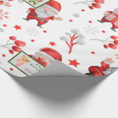 Slots und Fuchs Anpassen von Text und Namen Geschenkpapier (Ecke)