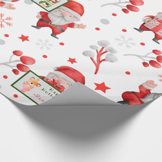 Slots und Fuchs Anpassen von Text und Namen Geschenkpapier (Ecke)