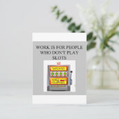 Slotspielercasino Postkarte (Stehend Vorderseite)