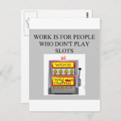 Slotspielercasino Postkarte (Vorne/Hinten)