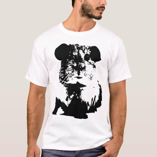 Slouchy das T-Shirt-Schwein der T-Shirt (Vorderseite)