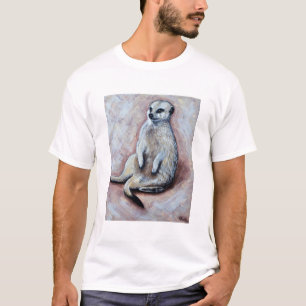 Slouchy Meerkat Malerei T-Shirt