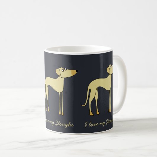 Sloughi Dog Kaffeetasse (VorderseiteRechts)