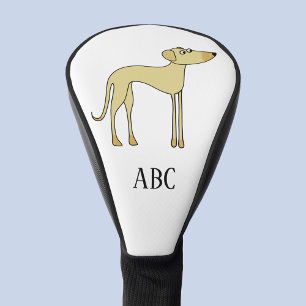Sloughi Dog Monogram Golf Headcover