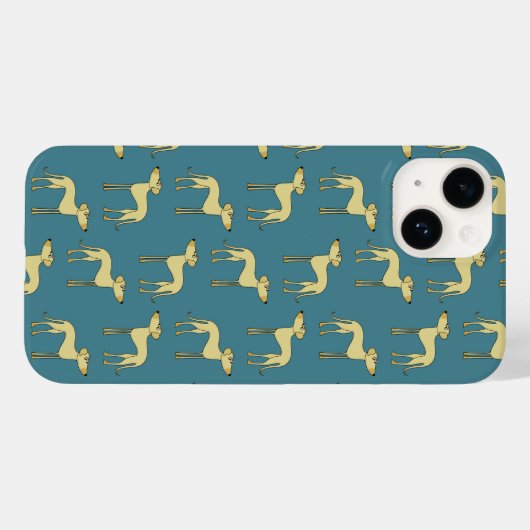 Sloughi Dog Pattern Case-Mate iPhone Hülle (Rückseite (Horizontal))