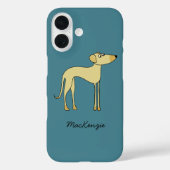 Sloughi Dog Personalisierter Name Case-Mate iPhone Hülle (Rückseite)