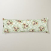 Sloughi Malerei Golden Sand Niedliche Original Hun Seitenschläferkissen (Rückseite)