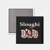 Sloughi Papi Magnet (Vorderseite/Rückseite)