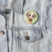 Sloughis-Malerei - Niedliche Original Hunde-Kunst Button (Beispiel)