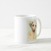 Sloughis-Malerei - Niedliche Original Hunde-Kunst Kaffeetasse (VorderseiteRechts)