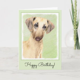 Sloughis-Malerei - Niedliche Original Hunde-Kunst Karte