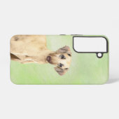 Sloughis-Malerei - Niedliche Original Hunde-Kunst Samsung Galaxy Hülle (Rückseite (Horizontal))