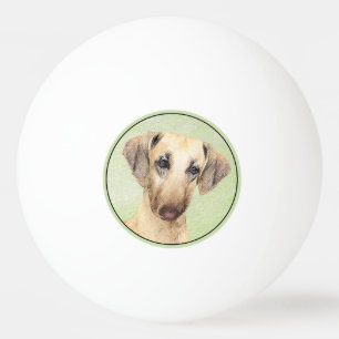 Sloughis-Malerei - Niedliche Original Hunde-Kunst Tischtennisball