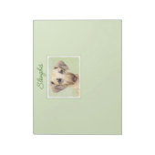 Sloughis-Malerei - Niedliches Original-Hundeart-Ed Notizblock (Rotiert)