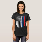 Slovak American Flag Slovakia Root Dad T-Shirt (Vorne ganz)