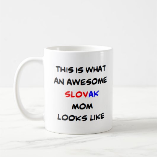 Slovak Mama, phantastisch Kaffeetasse (Links)