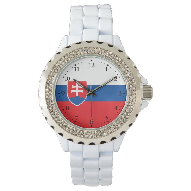 Slovakia Flag Armbanduhr (Vorderseite)