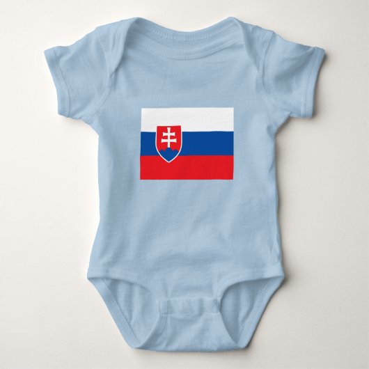Slovakia Flag Baby Strampler (Vorderseite)
