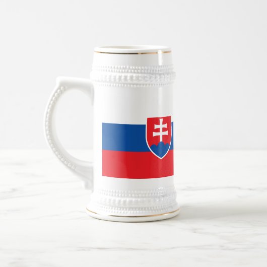 Slovakia Flag Bierglas (Links)