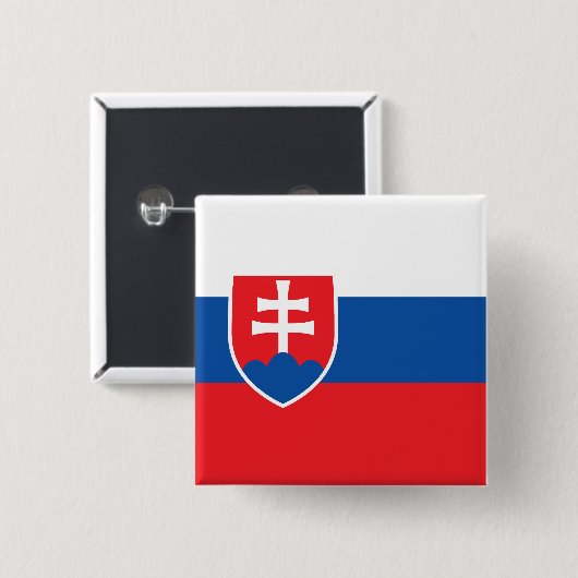 Slovakia Flag Button (Vorne & Hinten)