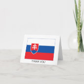 Slovakia Flag Dankeskarte (Vorderseite)