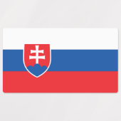 Slovakia Flag Etiketten (Design 1)