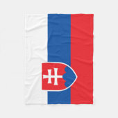 Slovakia Flag Fleecedecke (Vorderseite)