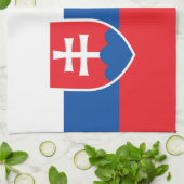 Slovakia Flag Geschirrtuch (Gefaltet)