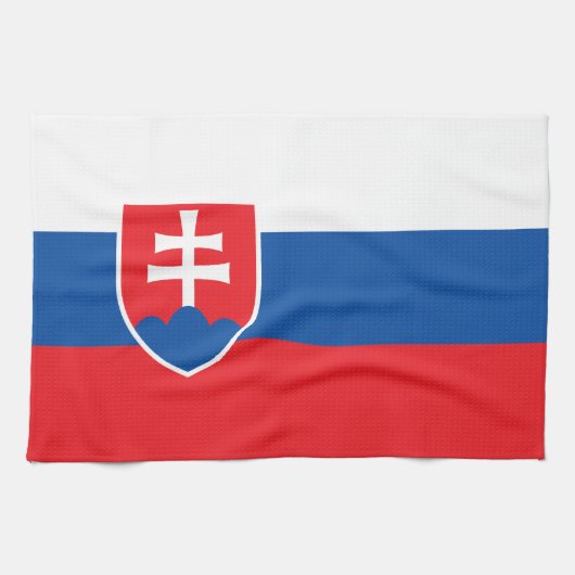 Slovakia Flag Geschirrtuch (Horizontal)