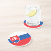 Slovakia Flag Getränkeuntersetzer (Seite)