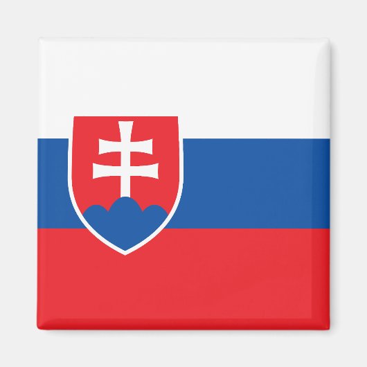 Slovakia Flag Magnet (Vorne)