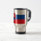 Slovakia Flag Reisebecher (VorderseiteRechts)