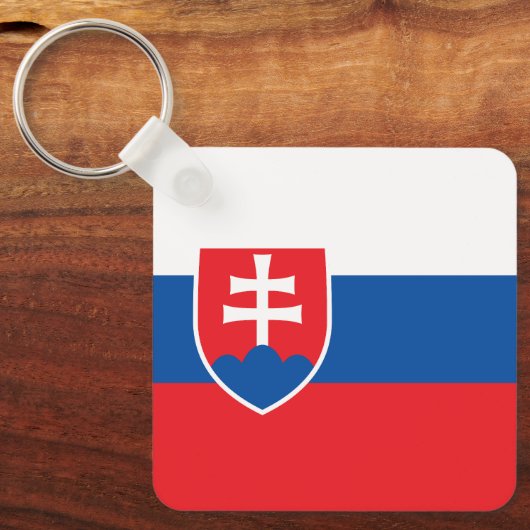 Slovakia Flag Schlüsselanhänger (Vorderseite)