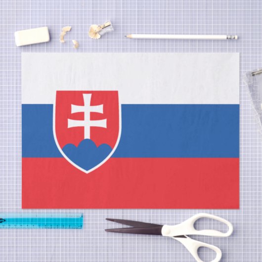 Slovakia Flag Seidenpapier (Handwerk)