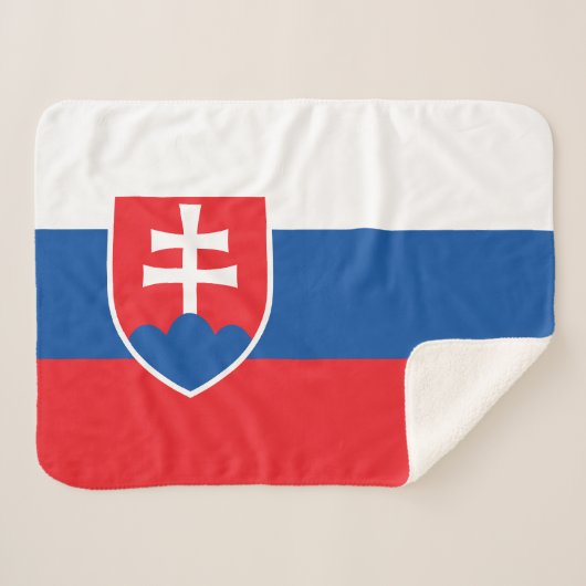 Slovakia Flag Sherpadecke (Vorderseite (Horizontal))