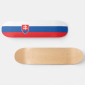 Slovakia Flag Skateboard (Horizontal)
