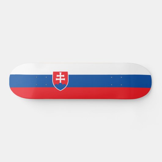 Slovakia Flag Skateboard (Horizontal)