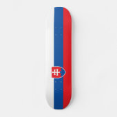 Slovakia Flag Skateboard (Vorderseite)