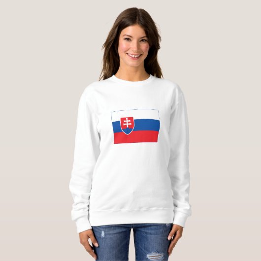 Slovakia Flag Sweatshirt (Vorne ganz)