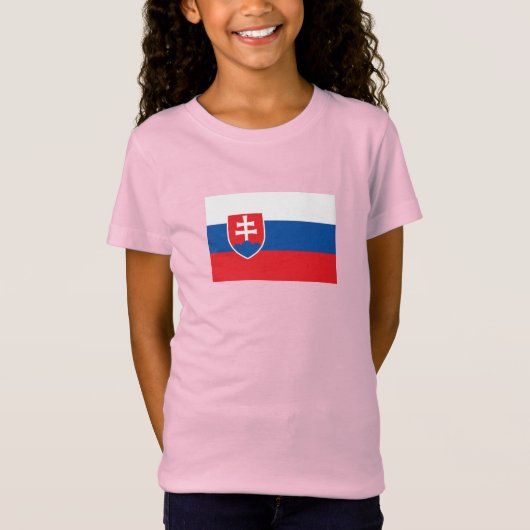 Slovakia Flag T-Shirt (Vorderseite)