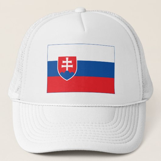 Slovakia Flag Truckerkappe (Vorderseite)