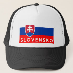 Slovakia Flaggenland slovensko Textname Truckerkappe