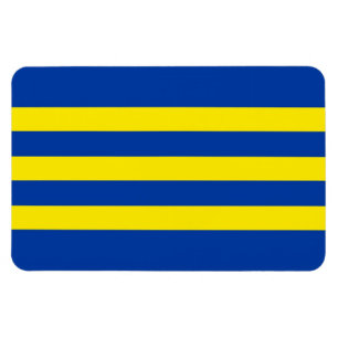 Slovakia Landkreis Trnavsky Flaggenregion blau gel Magnet