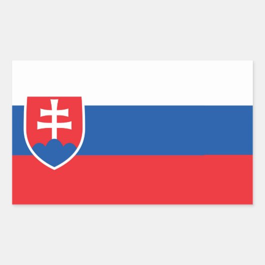 SLOVAKIA RECHTECKIGER AUFKLEBER (Vorderseite)