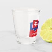Slovakia Slovakian Flag Emblem Europe Schnapsglas (Links)