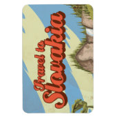 Slovakia Vintage Travel Poster Magnet (Vertikal)