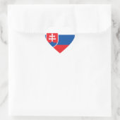 Slovakie Herz-Aufkleber (Tasche)