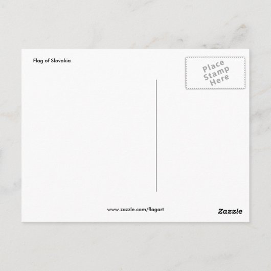 Slovakie Postkarte (Rückseite)