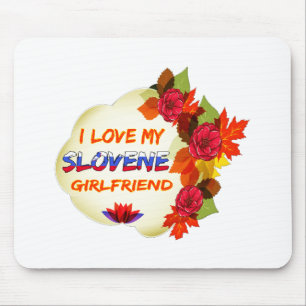 Slovene Freundinentwürfe Mousepad
