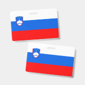 Slovenia Flag Ausweis (Vorder- & Rückseite)